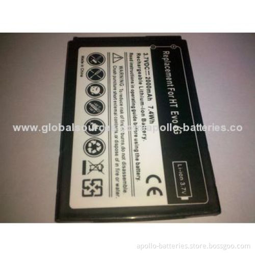 Mobile Phone Battery for HTC EVO 4G/G6/G8/G9, 2000mAh